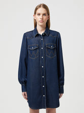 Damska Sukienka Jeansowa Wrangler Balloonsleeve Shirt Dress Rinse 112350339